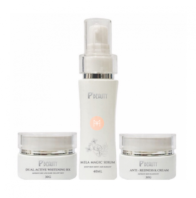 Bộ sản phẩm làm trắng và trị nám đột phá trong 30 ngày P’Beauty dual active whitening RX